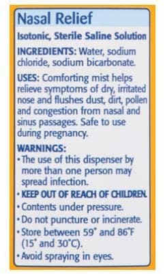 Simply Saline Adult Nasal Mist, Original, Pack of 3, 4.25 Oz Each
