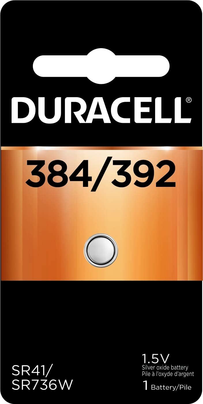 Duracell – 384/392 1.5V Silver Oxide Button Battery – long-lasting battery – 1 count