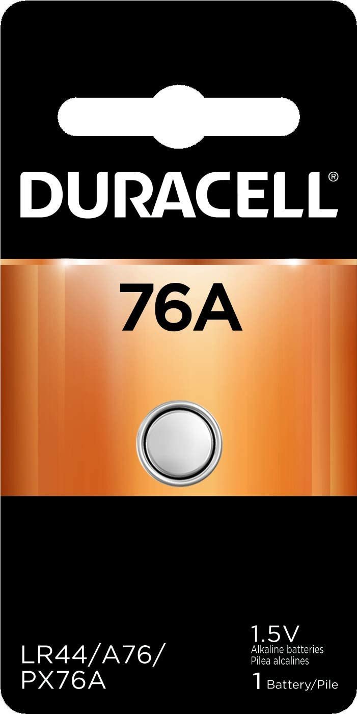 Duracell 76A Alkaline Batteries - Equivalent to LR44, A76, PX76A, V136A, AG13, L1154