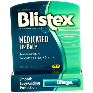 Blistex Medicated Lip Balm, SPF 15 - 0.15 Ounces