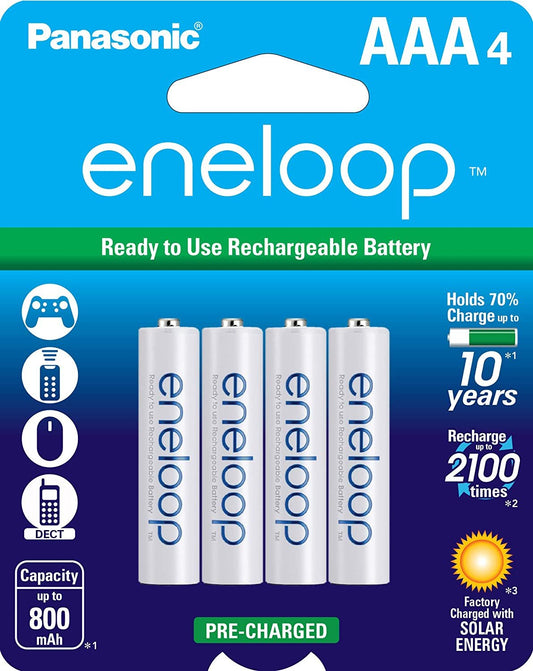 Panasonic eneloop, Pre-Charged Rechargeable Batteries