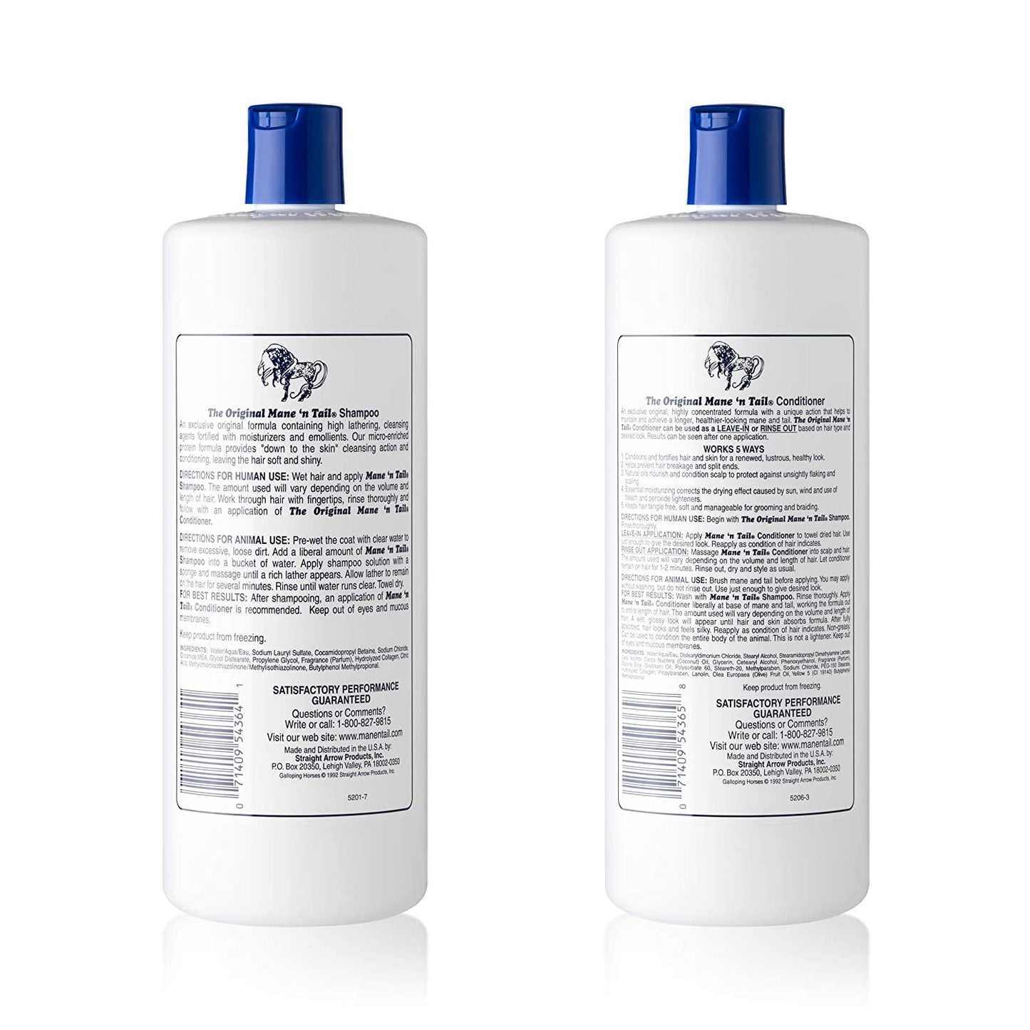 Mane 'n Tail 32oz Shampoo + 32oz Conditioner (Combo)