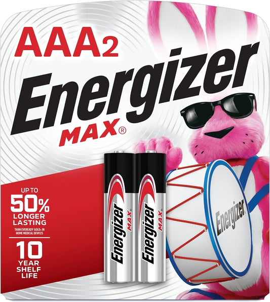 Energizer MAX Alkaline Batteries AAA 2 Pack