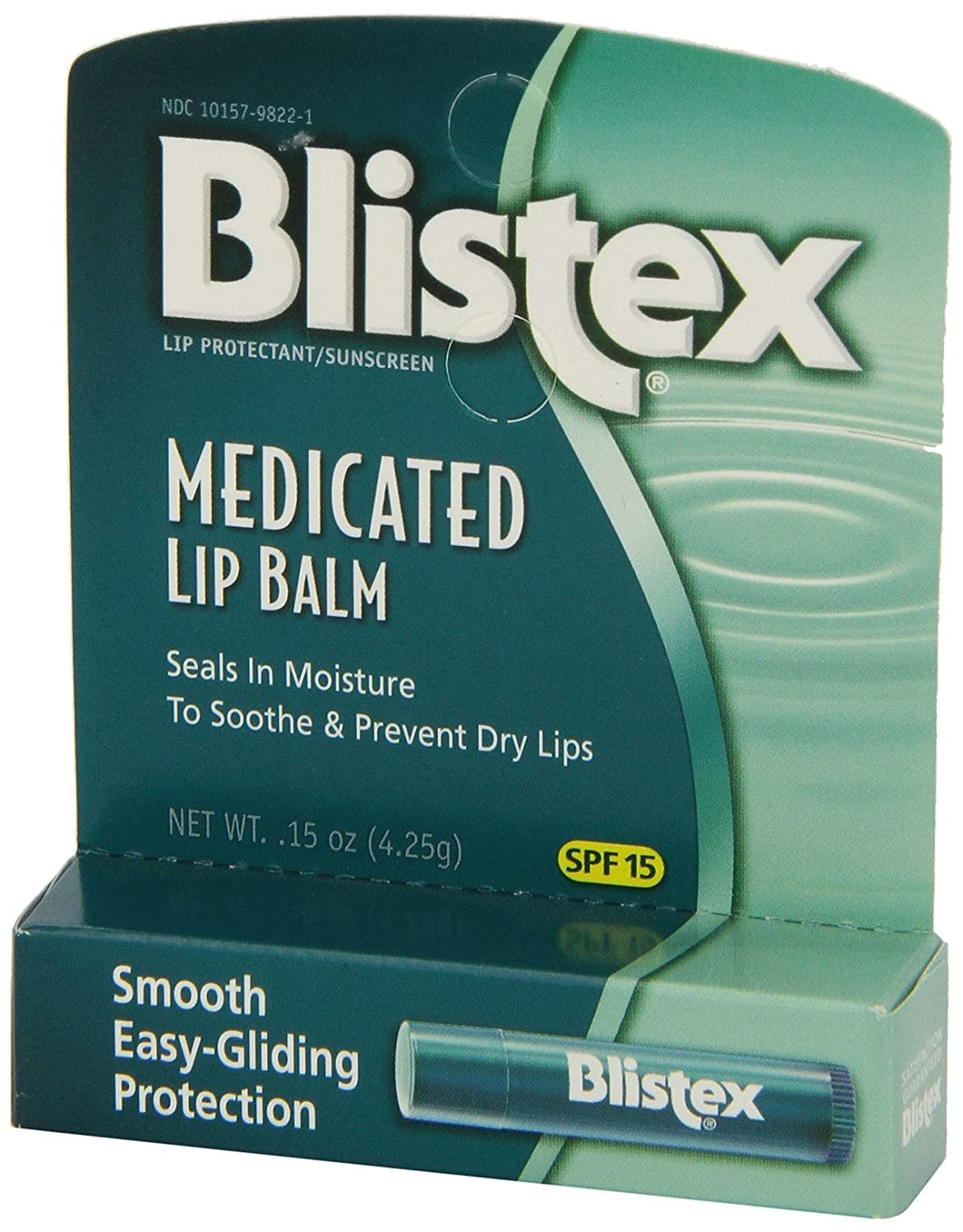 Blistex Medicated Lip Balm, SPF 15, .15 oz