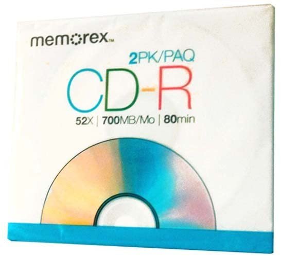 CD-R 2pk/1 case - 52x - 700mb - 80 MIN