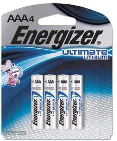 Energizer Ultimate Lithium Battery 4 Pack Model L92SBP-4