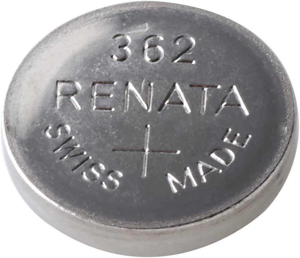 RENATA 362 Non-rechargeable Battery, Watch, Single Cell, Silver Oxide, 24 mAh, 1.55 V, SR58, Flat Top (1 piece)