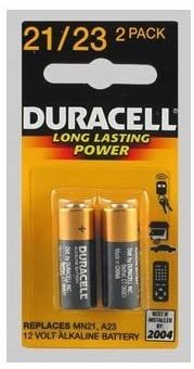 2 X Duracell Alkaline Security & Electronic Battery Security 12.0 V Model No. 21/23 Card 2