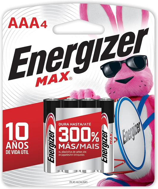 Energizer MAX AAA Batteries, Designed to Prevent Damaging Leaks (4 Pack)