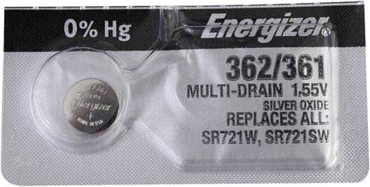 Energizer 361 362 Silver Oxide Watch Batteries SR721SW SR58