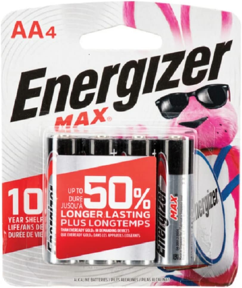 Energizer MAX AA Batteries (10 Pack), Double A Alkaline Batteries