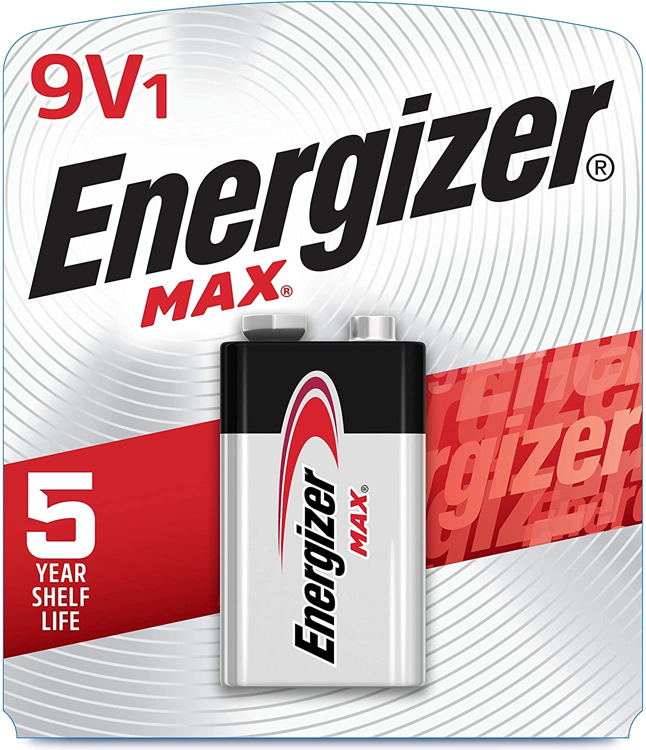 Energizer Max 9V Batteries, Premium Alkaline 9 Volt Batteries (1 Battery Count)