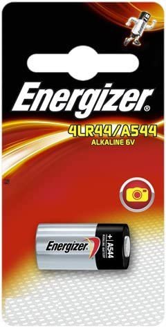 Energizer 4LR44 Alkaline Battery - Energizer 4LR44 Battery 6V; 92MAH; 13X25mm Alkaline for Burglar Alarms etc. (PX28) (A544) (4G13)