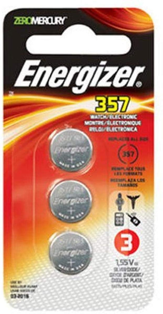 Energizer 357 Battery, (Pack of 3)