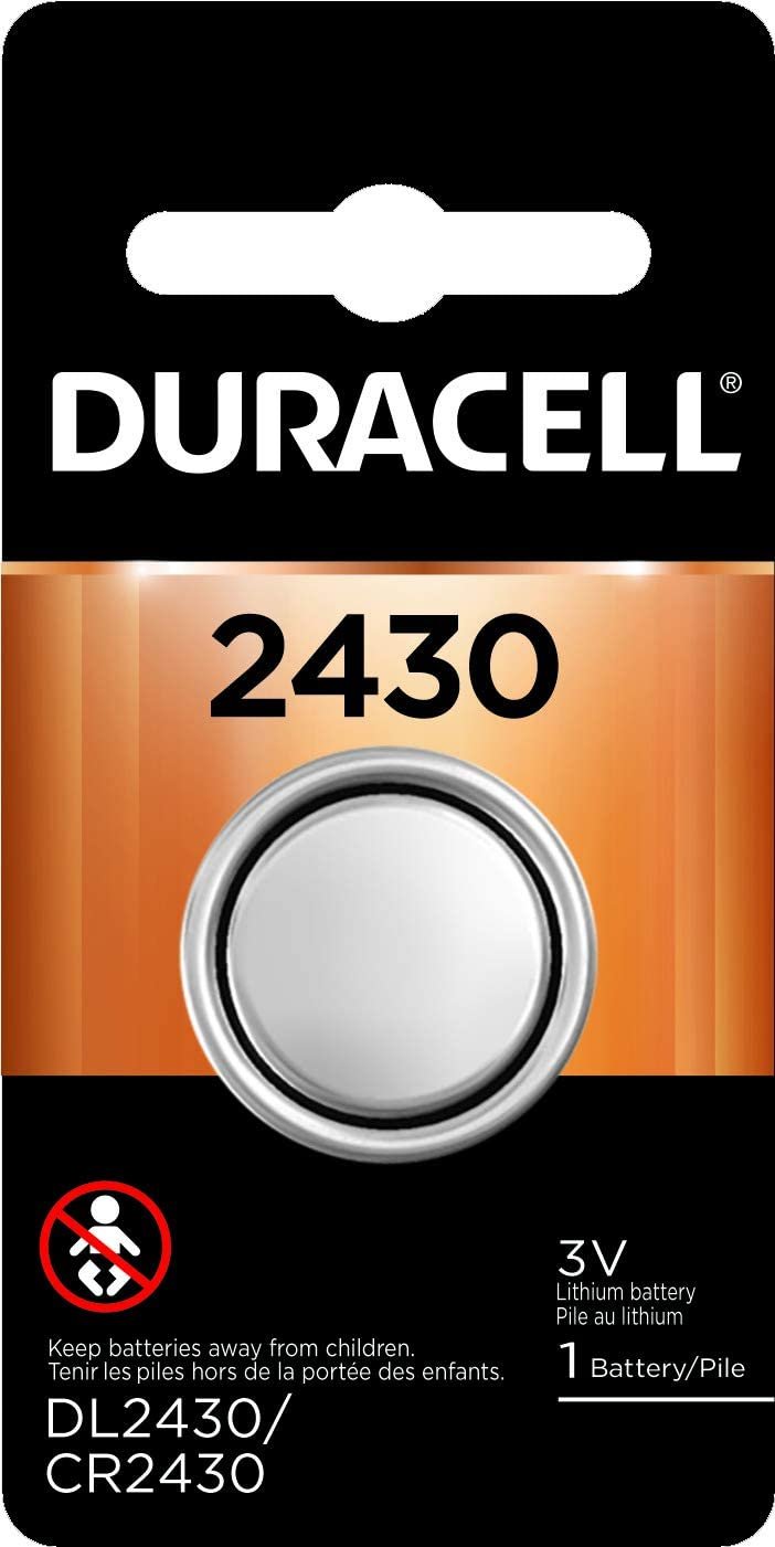 Duracell - 2430 3V Lithium Coin Battery - long lasting battery - 1 count